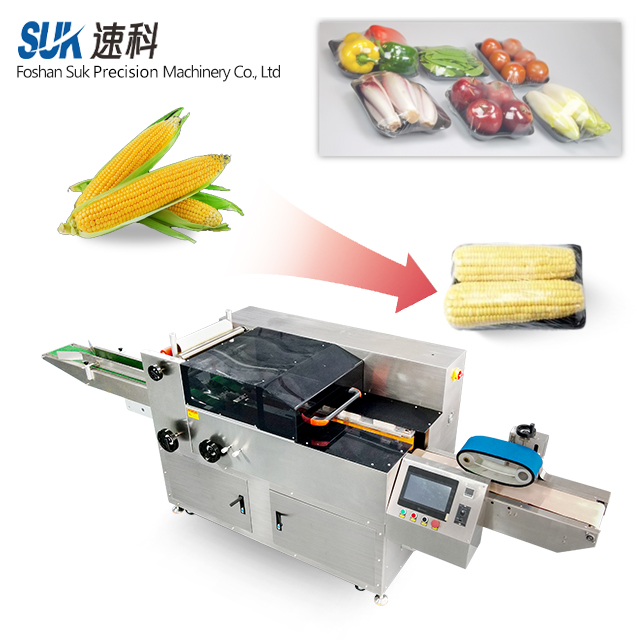 Fruit & Vegetable High Speed Cling Film Packaging Machine